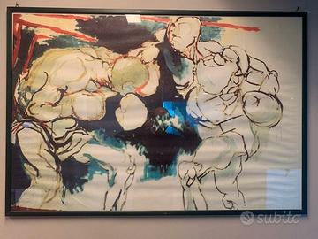 Copia di quadro di Guttuso, "pugili"