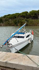 Barca a vela deriva mobile 7,40 mt