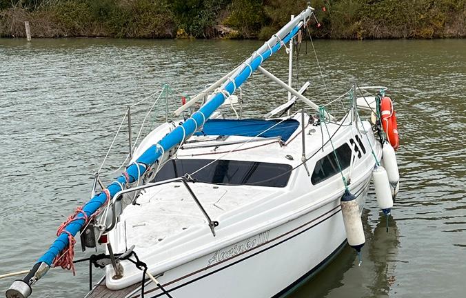 Barca a vela deriva mobile 7,40 mt