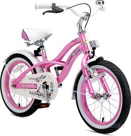 Bici bambina rosa metallizzata