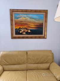 Quadro "Il crepuscolo" del maestro C. Valente 