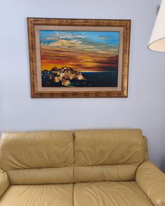 Quadro "Il crepuscolo" del maestro C. Valente 