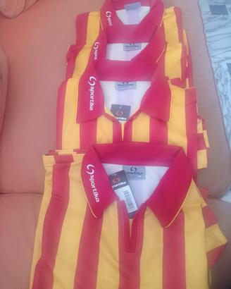 Lotto maglie Sportika righe giallo rosso