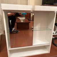 Mobiletto bagno con specchio scorrevole