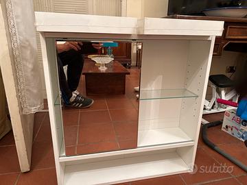Mobiletto bagno con specchio scorrevole