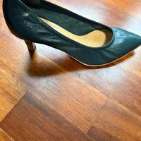 Scarpe pelle verde petrolio made in Italy