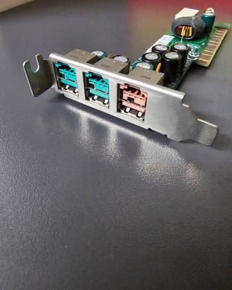 Scheda PCI HP rp5000 alimentata USB 
