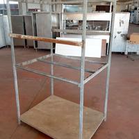 scaffale zincato porta salumi usato