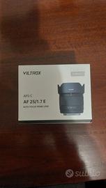 Obiettivo Viltrox 25 mm e mount
