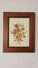 quadretto composizione di fiori secchi