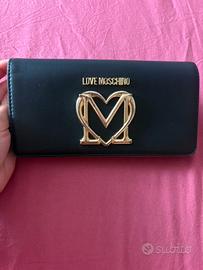 Portafoglio love moschino nero