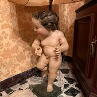Lampada angelo statua