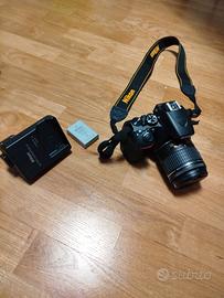 fotocamera nikon d3500 pari al nuovo 