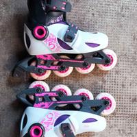 pattini per bambina misura 30-32 con protezioni