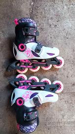 pattini per bambina misura 30-32 con protezioni