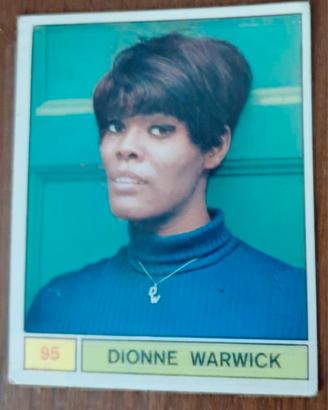 Figurina Cantanti Panini N.95 Dionne Warwick 