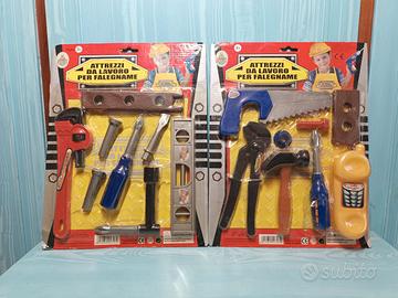 Attrezzi da lavoro giocattolo per falegnameria 