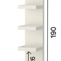 SCAFFALE BIANCO OPACO