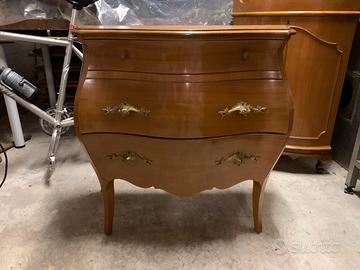 Mobiletto consolle bombato vintage 100x 100x50