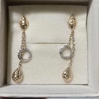 Orecchini diamantati in oro 750