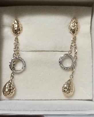 Orecchini diamantati in oro 750