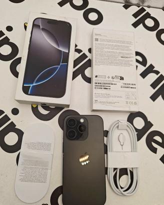 apple iPhone 16 pro nero batteria 90% 128gb 
