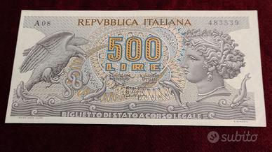 500 LIRE-"ARETUSA"-FDS-SERIE A-COME FOTO