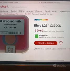 Filtro astronomic CLS 