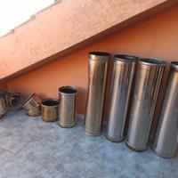 Tubo Canna Fumaria Acciaio Inox Mono Parete