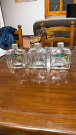 3 Bottiglie gin cubical vuote