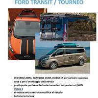 Bagagliera portatutto  Ford transit tourneo CUSTOM