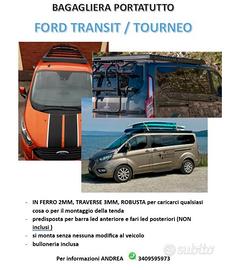 Bagagliera portatutto  Ford transit tourneo CUSTOM