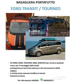 Bagagliera portatutto  Ford transit tourneo CUSTOM