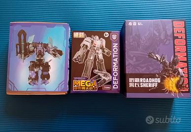 transformers 3 pezzi 