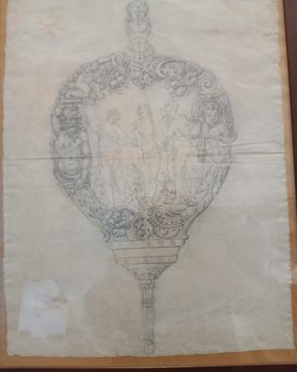 Disegno antico per realizzare un grande soffietto 
