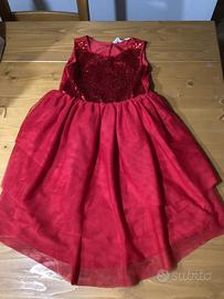 Abito bimba elegante rosso