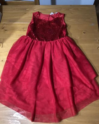 Abito bimba elegante rosso