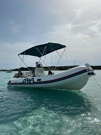 Tendalino blu per gommone