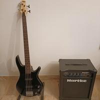 Basso elettrico Ibanez + amplificatore 30W