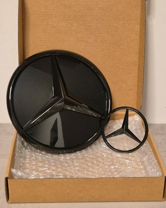 Logo anteriore + posteriore Mercedes W177 - Nero