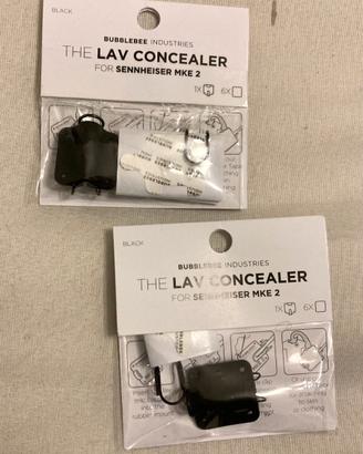 The LAV CONCEALER for SENNHEISER MKE 2 - BK (2 pz)
