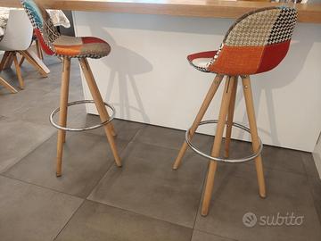 2 sgabelli patchwork 