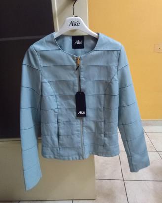 Giacca Akè donna in ecopelle tg XS. Nuova