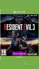 Resident evil 3 Remake xbox one