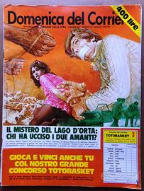 La Domenica del Corriere 10 Marzo 1977 Lago d'Orta