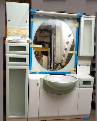 BMT, mobile da bagno, composizione semilucido