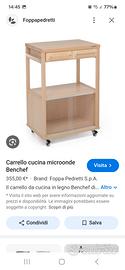  Carrello porta microonde Benchéf Foppapedretti