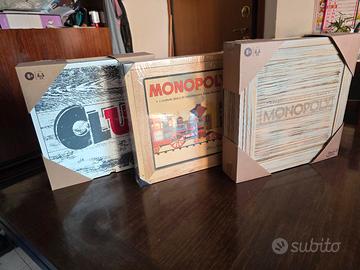 monopoli in legno vintage + cluedo