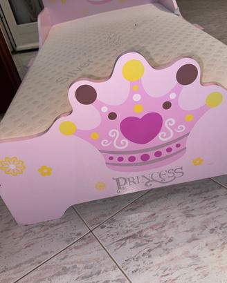 Letto bambina tema principessa