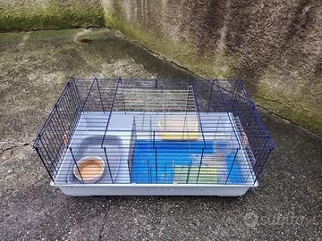 gabbia coniglio con accessori